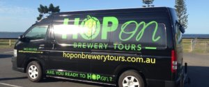 Hop On Brewery Tours Craft Beer Tours van side on