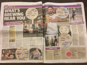 Full Page Courier Mail Spread - What's Brewing Near You
