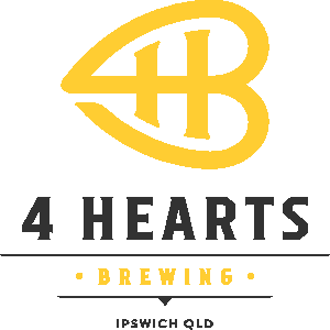 4 Hearts Logo Stacked