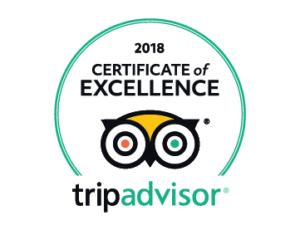 TripAdvisor Certificate of Excellence 2018 for Hop On Brewery Tours