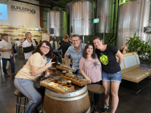 Hop On Brewery Tours Jos with Group at Burleigh Brewing Gold Coast