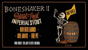 boneshaker launch party revel brewing