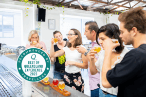 hop on brewery tours header photo with best of queensland 2025